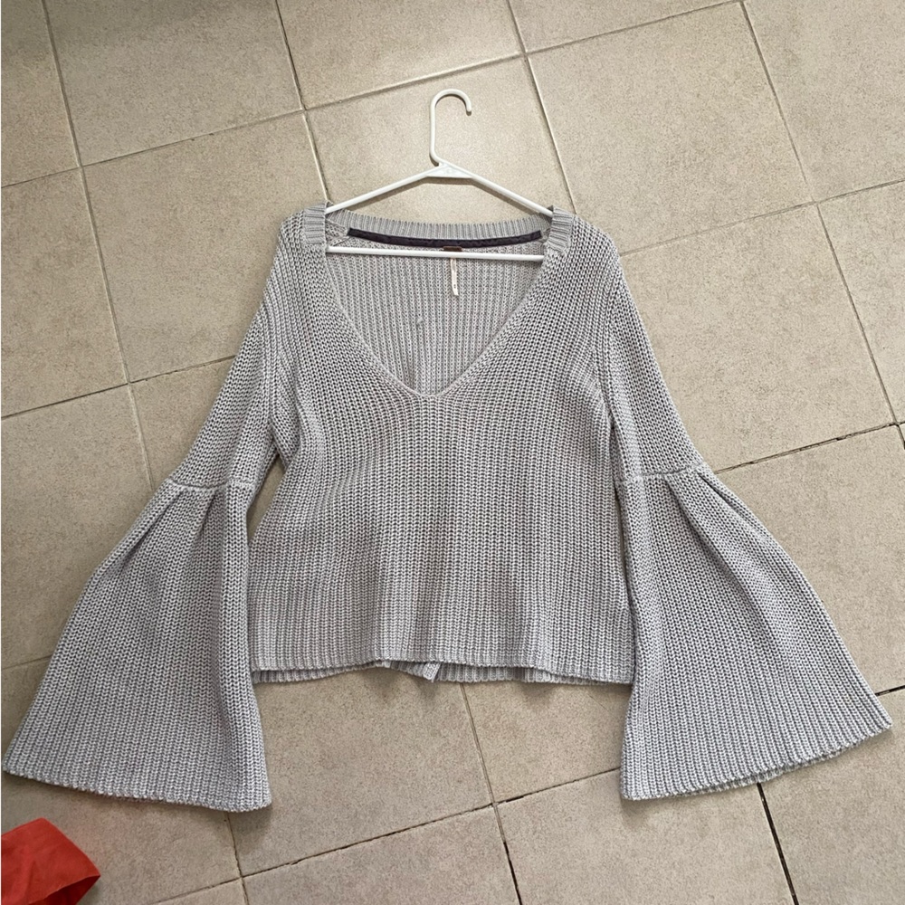 free people grey sweater